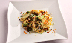 こんがりキャベツのキタッラ